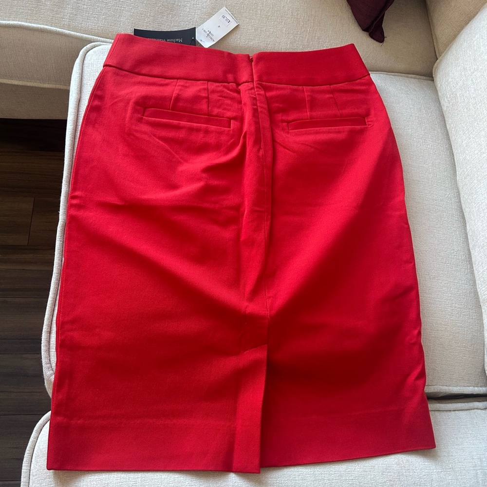 NWT Banana Republic Vibrant Red Pencil Skirt